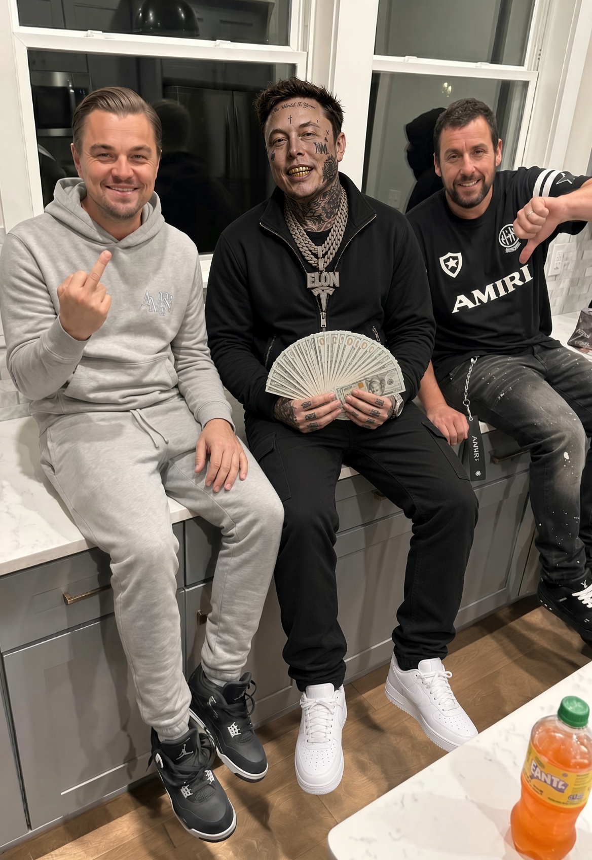 AI Elon with the squad